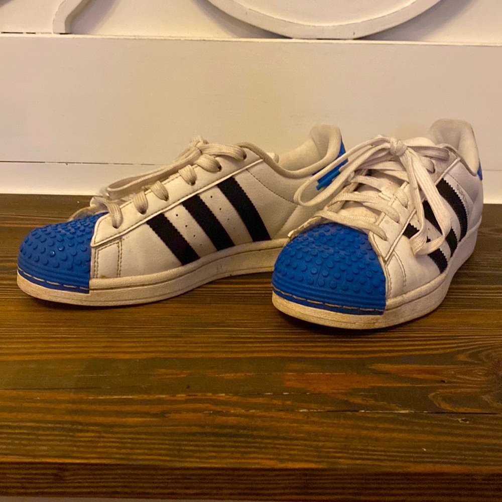 Lego x Adidas Superstars in blue!!!